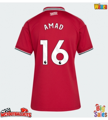 Manchester United Amad Diallo #16 Replica Home Stadium Shirt for Women 2026-27 Short Sleeve